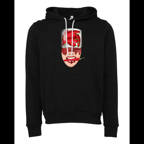 Cartoon chili peppers abstract painting Bella canvas hoodie 3719